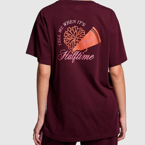 PINK Victoria's Secret Tops - 🔥VS Pink NEW RELEASE campus tee sz XXL NWT